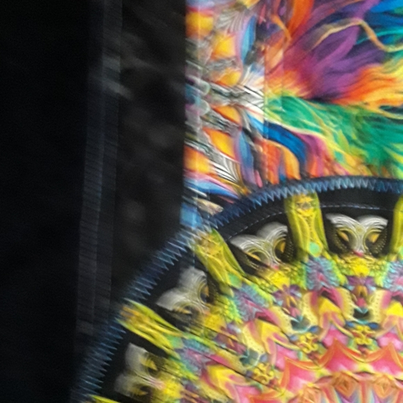 Unique one of a kind handmade needlecord size large beautiful shirt - Picture 7 of 16